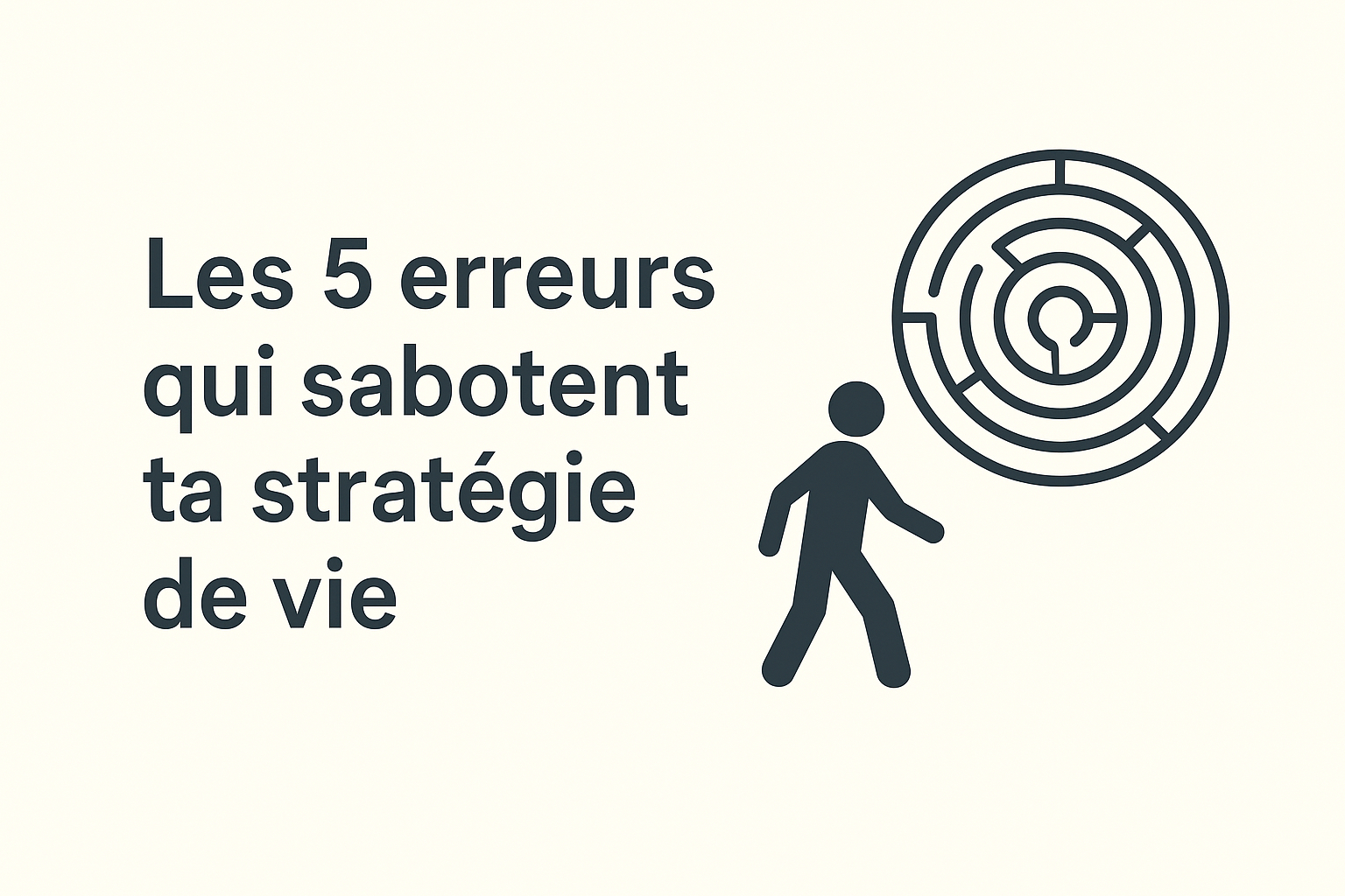 erreurs de stratégie de vie